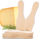 Kalanka - spatule, grattoir et sous - verre en bois pour po�les a raclette comme accessoires (8 spatules ...