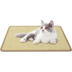 Kalanka - tapis griffoir pour chat 50 x 30 cm, adhesif tapis a gratter horizontal en sisal naturel 100%, ...