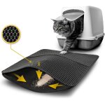 Kalanka - tapis de liti�re pour chat avec couche antid�rapante, 61x38x1, 3 cm, tapis de liti�re pour ...