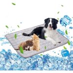 Kalanka - tapis rafra�chissant pour chien et chat - 100 x 70 cm - en gel non toxique - gris