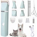 Kalanka - tondeuse chat, 4 en1 tondeuse pour chien tondeuse animaux pet avec 4 ttes de coupe electrique ...