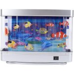 Kalsw - mini lampe dcorative pour aquarium avec poissons tropicaux artificiels - veilleuse avec poissons ...