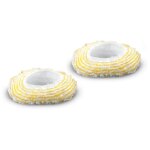 Karcher - 2 bonnettes pour brosse ronde - compatible nettoyeurs vapeur easyfix (sc 1, sc 2, sc 3, sc ...