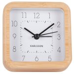Karlsson ka5924wh horloge murale et de table horloge num�rique carr� blanc, bois