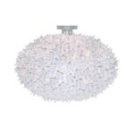 Kartell lampe murale applique bloom new (blanc Ø 53 cm - technopolym�re thermoplastique color� dans ...
