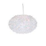 Kartell lampe a suspension bloom new (blanc Ø 53 cm - technopolym�re thermoplastique color� dans la ...