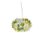 Kartell lampe a suspension bloom new (menthe Ø 28 cm - technopolym�re thermoplastique transparent)