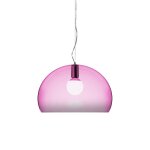 Kartell lampe a suspension fl / y fly (rouge cardinal - pmma transparent)