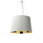 Kartell lampe a suspension g� ge (blanc - or - polycarbonate 2. 0 a partir de mati�re premi�re renouvelable) ...