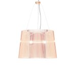 Kartell lampe a suspension g� ge (rose - polycarbonate 2. 0 a partir de mati�re premi�re renouvelable) ...