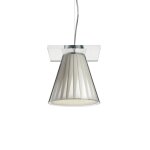 Kartell lampe a suspension light - air (beige - technopolym�re thermoplastique transparent et tissu)