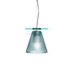 Kartell lampe a suspension light - air (version sculpt� bleu - technopolym�re thermoplastique transparent) ...