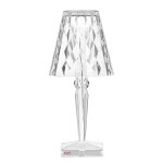 Kartell lampe de table big battery avec c�ble (cristal - pmma)
