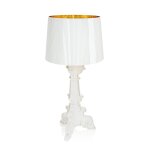 Kartell lampe de table bourgie (blanc - or - polycarbonate 2. 0 a partir de matire premire renouvelable) ...