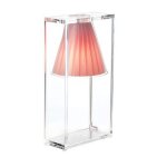 Kartell lampe de table light - air (rose - technopolym�re thermoplastique transparent et tissu)