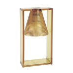 Kartell lampe de table light - air (version sculpt� ambre - technopolym�re thermoplastique transparent) ...