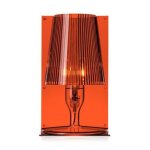 Kartell - lampe de table take - ambre jaune - marron