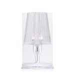 Kartell lampe de table take (transparent - polycarbonate 2. 0 a partir de mati�re premi�re renouvelable) ...