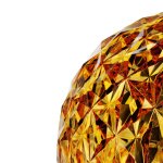 Kartell planet lampe a poser boule led, jaune