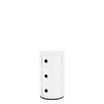 Kartell - rangement componibili 3 compartiments mat - blanc