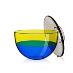 Kartell vase shibuya (gris - jaune - bleu - pmma transparent)