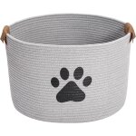 Kawoq - morezi panier de rangement pour jouets pour animaux de compagnie - matériau de corde en coton, ... Kawoq - morezi panier de rangement pour jouets pour animaux de compagnie - matériau de corde en coton, ...