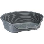 Kawoq - panier chien panier chat 100% en plastique, respirante et antidrapante siesta deluxe, 49 x 36 ...