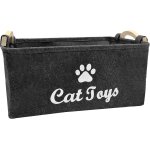 Kawoq - panier de rangement pour jouets pour chat chien, corbeille a jouet pliable pour chien et chat, ...