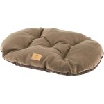 Kawoq - stuart coussin double - face / tweed / velours doux / lavable pour chien / chat marron 55 / 4 ...