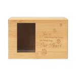 Keepplex - urne en bambou pour animaux de compagnie, petites cendres, sauna, etui en pierre, cadre photo, ...