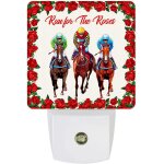 Kentucky derby horse racing run for the roses veilleuse led avec capteurs du cr�puscule a l'aube, d�coration ...