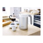 Kenwood k - sense zjm401tt - bouilloire - 1. 6 litres - 2. 2 kwatt - blanc / argent Kenwood k - sense zjm401tt - bouilloire - 1. 6 litres - 2. 2 kwatt - blanc / argent