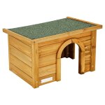 Kerbl cabane pour rongeurs 45x32x27 cm bois vitrifi