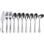 Kgabery - ensemble de couverts de service noir 10 pices, ensemble d'ustensiles de service en acier inoxydable ...