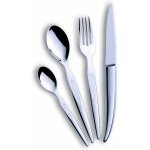 Kgabery - mnagre 16 pices design - set de couverts de table acier inox forgs massif 18 / 0 poli miroir ...