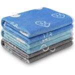 Khkui - couverture en peluche ultra - souple pour chien / chat 3 pices tte de chat large (104 * 76cm) ...