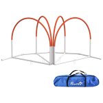 Kit d'agilit� pour chien 4 pi�ces - hooper agility - arceaux entrainement, obstacle, sac de transport ...