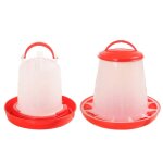 Kit d'alimentation et abreuvoir pour bébé, pour volaille, jusqu'à 12 poussins, plastique facile a nettoyer, ... Kit d'alimentation et abreuvoir pour bébé, pour volaille, jusqu'à 12 poussins, plastique facile a nettoyer, ...