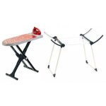 Kit buanderie vileda enfant 3 pieces : sechoir a linge, planche et fer a repasser - menage, repassage ...