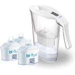 Kit commodit j9082 carafe filtrante, blanc transparent, 2, 3 l, 28 x 28 x 11 cm, 1, 22 kg
