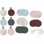 Kit cr�ation boule de no�l en papier 8, 5cm 6 pi�ces