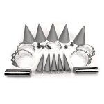 Kit de fete 10 personnes cotillons argent paillete