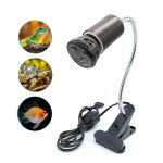 Kit de mini lampe chauffante pour reptile, 220v, avec support de lumi�res en c�ramique a pince, ensemble ...