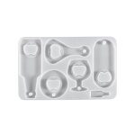 Kit de moule en silicone pour bricolage, cl� a bi�re, ouvre - bouteille, tire - bouchon, r�sine epoxy, ...
