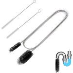 Kit de nettoyage de canalisations avec double t�te (2 m) + 2 brosses de tuyau (20 cm) - de vidange flexible ...