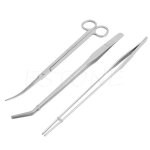 Kit d'outils pour aquarium, 3 ou 5 pi�ces, pincettes pour plantes aquatiques, ciseaux, outil d'entretien ...