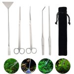 Kit d'outils d'aquarium en acier inoxydable, ensemble de terrarium pour aquarium, plantes aquatiques, ...