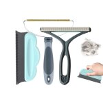 Kit d'outils pour enlever les poils d'animaux sur les tapis, canap�s, v�tements et meubles - 3 pi�ces ...