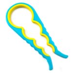 Kit d'ouvre - bouteille avec poign�e en silicone, outil de cuisine multifonction, cl� a couvercle torsad� ...