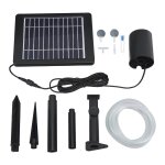Kit de pompe a air solaire 6 v 4 w, panneau solaire, angle rglable, 3 modes de fonctionnement, pompe ...
